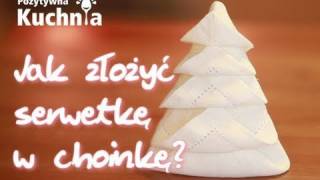 Choinka z serwetki na wigilijny stół 🎄  Dorota Kamińska [upl. by Namsaj]