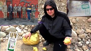 Exposing Fake Stone Painted Gold Nugget of fraud Maximov Ro With Evidence MaximovRo [upl. by Nallij]