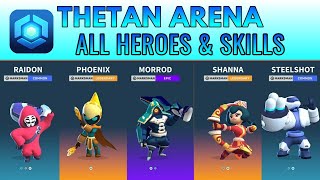 THETAN ARENA ALL HEROES AND SKILLS [upl. by Kerwin265]