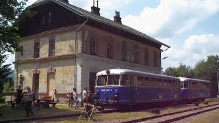 Doppeltraktion am Erzberg Juli 2015 Führerstandsmitfahrt Schienenbus Museumsbahn [upl. by Elletsyrc]