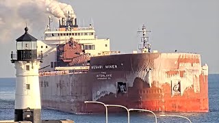 Mesabi Miner arrived in Duluth 12082021 [upl. by Hakaber544]