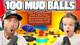 We Throw 100 Mud Balls Can We Catch A Gold Scarab Roblox Adopt Me Desert Update Returns [upl. by Maltzman]