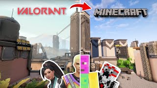 Building Valorant maps in Minecraft [upl. by Amiel]