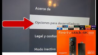 Como activar opciones de desarrolladores Fire Stick Tv [upl. by Ellicec882]