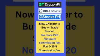 REITs and Stocks Investing Now cheaper  No more ₱20 minimum broker’s commission fee [upl. by Esidnac]