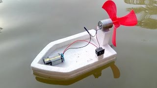 How to make a High Speed Water Boat using DC Motor [upl. by Arik]