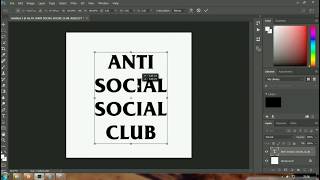 HOW TO MAKE ANTI SOCIAL SOCIAL CLUB LOGO SIMPLE [upl. by Annovy]