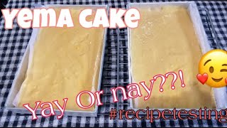 Yema Cake Recipetesting [upl. by Brechtel]