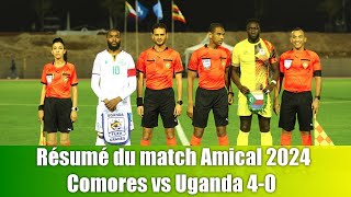 Comores Vs Uganda Résumé du match amical 2024 [upl. by Reilamag]