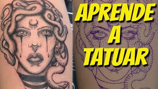 COMO HACER PUNTILLISMO EN TATUAJES  EXPLICACIÓN PASO A PASO CURSO DE TATUAJES GRATIS 17 [upl. by Phil]