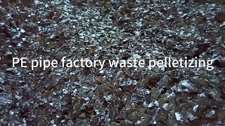 PE Plastic Scrap Waste Granulation Process LDPEHDPE LLDPE Recycling Machine130 Kgh Pelletizer [upl. by Ahsienet]