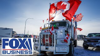 Canadian trucker protest ‘Frightening’ to see what’s happening against freedom [upl. by Forrer441]