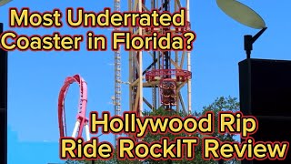 Hollywood Rip Ride RockIT Review  Universal Studios Florida’s Maurer XCar Coaster  305 Coasters [upl. by Akimet]