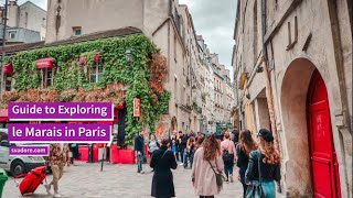 Exploring le Marais in Paris Where To Stay What to Do and What at to Eat [upl. by Rebel221]