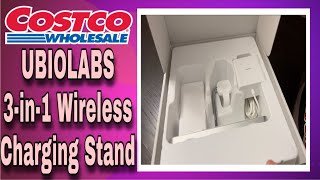 UBIOLABS 3in1 Wireless Charging Stand for Apple products  Costco [upl. by Genet147]