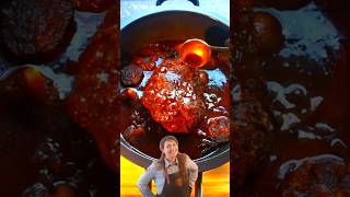 Slow cooked beef for shredded beef sandwich Cooking with Simona Slow Cooker Shorts [upl. by Brentt]