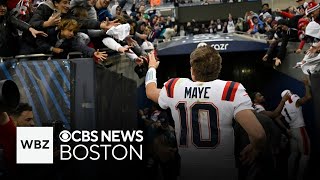 Drake Maye applauds Patriots defense after 9sack game against Caleb Williams Bears [upl. by Trix662]