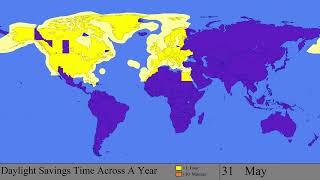 The Progression of Daylight Savings Time Every Day [upl. by Nils]