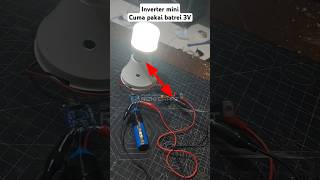 make a mini inverter circuit to turn on 220V Led lights short tutorial idea [upl. by Anaujal361]