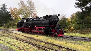 Harzer Schmalspurbahnen HSB  Selketalbahn im Herbst [upl. by Heshum]