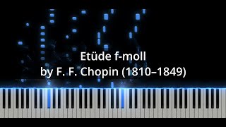 Chopin  Etüde f mol  NVKpiano [upl. by Niryt]