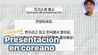 Aprende a presentarte en coreano [upl. by Ecirehc]