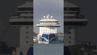 quotRegal Princessquot departs Southampton short princesscruise cruiseship cruise ship southampton [upl. by Atilahs286]