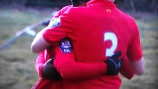 Liverpool Vs West Ham U21s  11032013 Raheem Sterling cracking goal 11 Liverpool [upl. by Adriell]