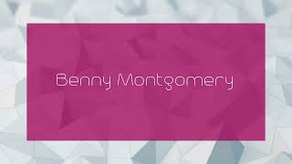 Benny Montgomery  appearance [upl. by Nalani]