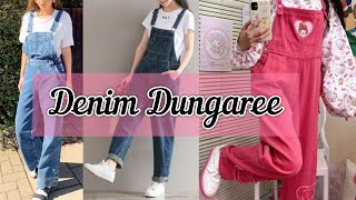 How to style dungaree dressdungaree dress for girls  denim Dungaree dress  different [upl. by Fulks73]