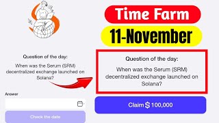 Time Farm Answer Today 11 November  Time Farm Oracle Of Time 11 November [upl. by Iniffit]