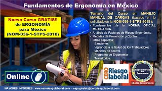 CURSO GRATIS ONLINE ¿Cómo ingresar   Fundamentos de la NOM0361STPS2018 [upl. by Cyn]