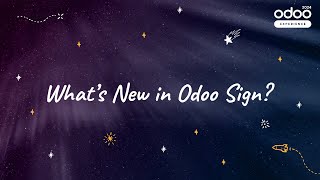 Whats New in Odoo Sign [upl. by Belle]