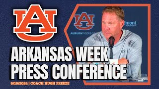 Arkansas Week  Hugh Freeze Talks Game 4 for Auburn Football  FULL PRESSER [upl. by Nilesoy697]