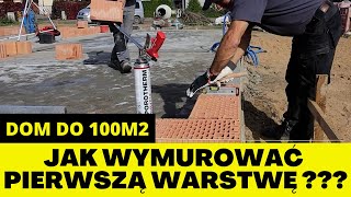 Jak wymurować pierwszą warstwę Porotherm Dryfix [upl. by Poll]