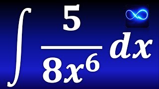 Integral de 5 entre 8x6 [upl. by Yearwood238]