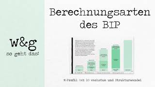 GWZ 10 Wachstum und Strukturwandel  2 Berechnungsarten des BIP [upl. by Staal]