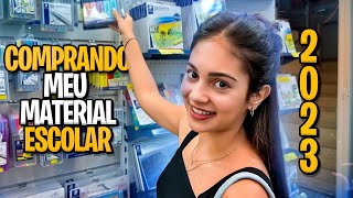 COMPRANDO MEU MATERIAL ESCOLAR 2023  MILA FLORÊNCIO [upl. by Hannibal]