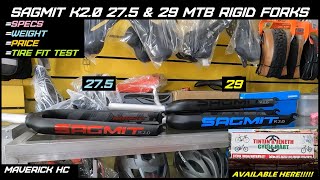 Mga Poging SAGMIT K20 275 amp 29 MTB Rigid Forks Availablee at Tin Tin amp Jeneths Cyclemart [upl. by Caruso]