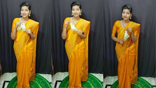 3 Simple Style Hanky Tucking In Saree Part 2  Saree Ke Sath Rumal Ko Kaise Style Kare [upl. by Las]