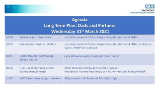 Webinar 17 Perinatal Mental Health Services NHS Long Term Plan Dads and Partners [upl. by Sloan]