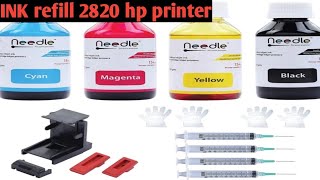 how to refill hp 2820 colour ink cartridge  hp 805 colour cartridge refill [upl. by Bahe]