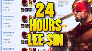 I played Prowlers Claw Lee Sin for 24 hours straight this is how it went [upl. by Nitsuj786]