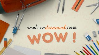 RENTREEDISCOUNTCOM le N°1 des Fournitures Scolaires en ligne [upl. by Leirad]