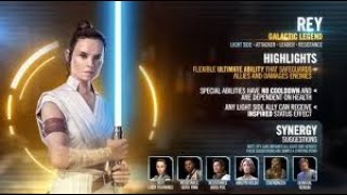 How to Easily Beat Tier 1 and 2 of the Galactic Legend Rey Event  SWGOH Star Wars Galaxy of Heroes [upl. by Leynwad]