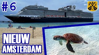 Nieuw Amsterdam Pt6  Half Moon Cay How To Find Sea Turtles Island Buffet Lunch quotIn Tandemquot Show [upl. by Lull]