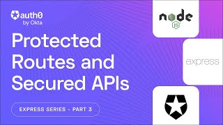 Protecting Routes and Securing API Endpoints in NodejsExpress  Express and Auth Series Part 3 [upl. by Suedama]