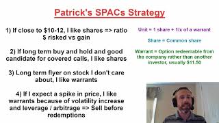 SPACs Shares vs Warrants vs Units  Should you buy shares or warrants Here are my strategies [upl. by Eojyllib]