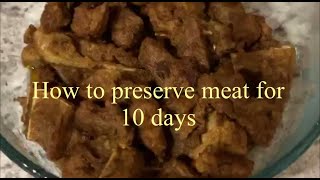 How to preserve meat during lockdown days  Easy to preserve your meat  YUMMFLIX [upl. by Cleodel]