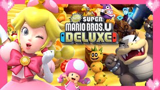 💗 New Super Mario BrosU Deluxe LayerCake Desert  Peachette toadette Gameplay 💗 [upl. by Haymes]